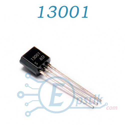 MJE13001 транзистор біполярний NPN 600В 0.2А TO92
