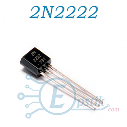 2N222A, транзистор біполярний, NPN TO92