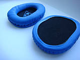 Амбушюри (подушечки сині) для Audio-Technica ATH-M50 M50S M20 M30 M40 ATH-SX1, фото 4