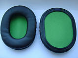 Амбушюри (подушечки зелені) для Audio-Technica ATH-M50 M50S M20 M30 M40 ATH-SX1, фото 2