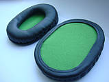 Амбушюри (подушечки зелені) для Audio-Technica ATH-M50 M50S M20 M30 M40 ATH-SX1, фото 4