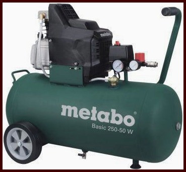 Компрессор Metabo Basic 250-50W 1500Вт 50л масляный поршневой для стабильной подачи воздуха, фото 1