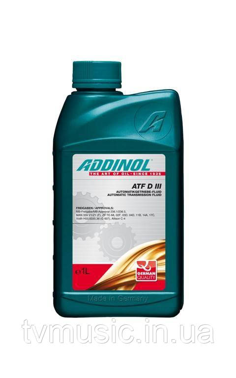 Трансмісійна олива ADDINOL ATF DIII 1L, фото 1