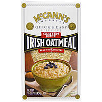 McCanns Irish Oatmeal, Стил Кат, ирландская овсянка, быстро и легко, без глютена, 16 унций (454 г)