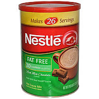 Nestle Hot Cocoa Mix, Насичене гаряче какао зі смаком молочного шоколаду, без вмісту жирів, 7,33 унції (208 г)