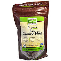 Now Foods, Organic, Raw Cacao Nibs, 0.8 oz (227 g)