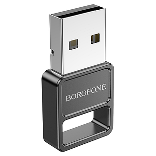 Bluetooth адаптер Borofone DH8 USB V5.1 чорний для комп'ютера та ноутбука розмір 30х16х7 мм вага 2.5 г