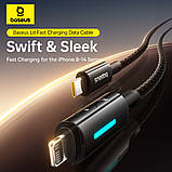 Data Cable Baseus Lit Button-Control Type-C to Lightning 2m ( ), фото 7