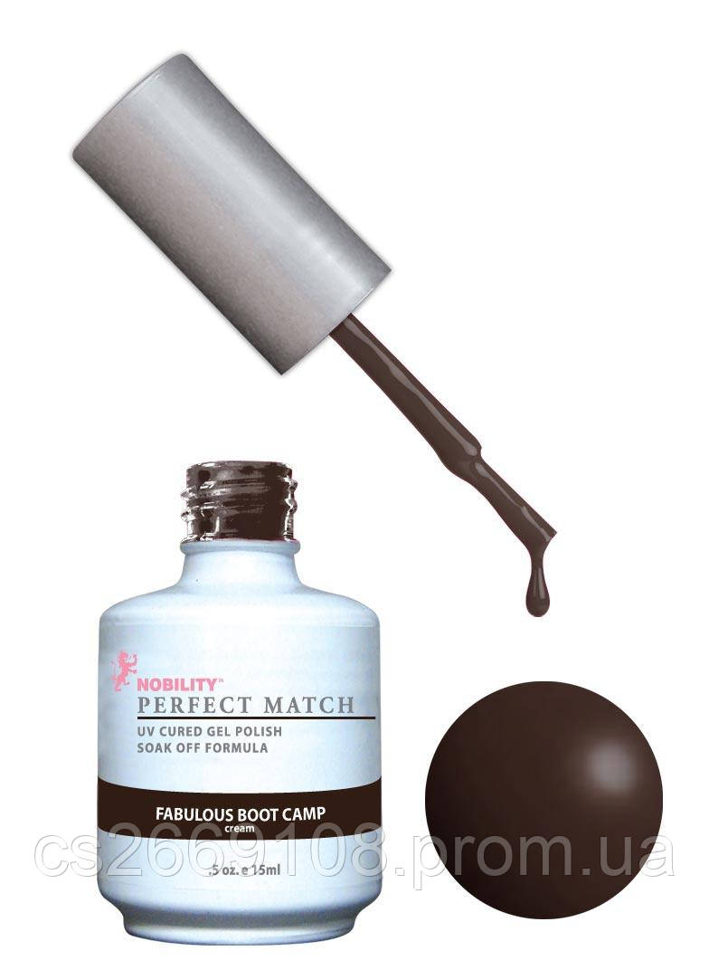 Гель-лак Lechat Perfect Match 66 FABULOUS BOOT CAMP - темно-коричневий, матовий, 15 мл