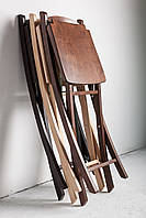 Розкладний дерев'яний стілець Silla (Сілла) венге темно-коричневий, фото 7