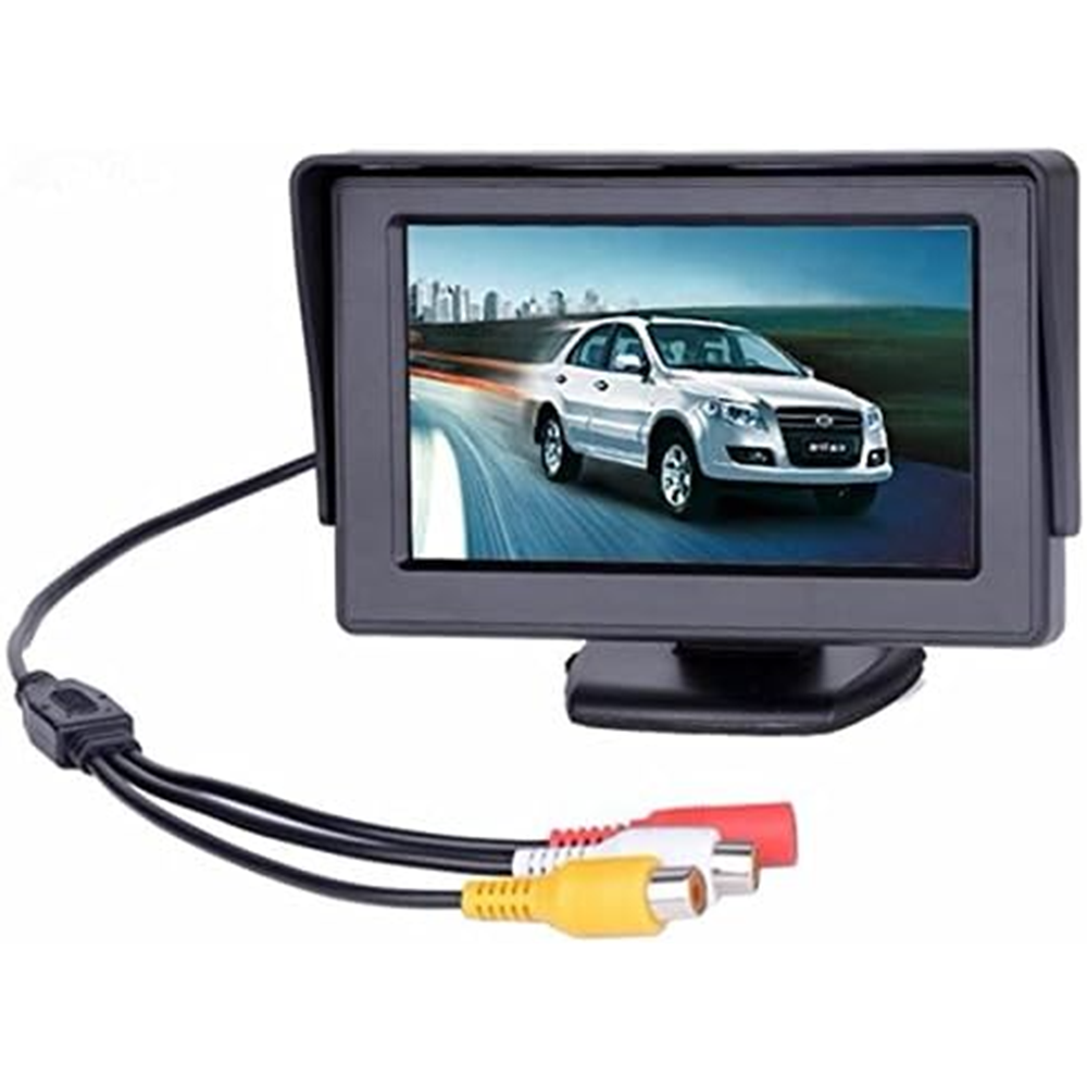 Автомонітор для камери заднього виду LCD 4,3'' / Автомобільний дисплей для двох камер / Монітор в машину, фото 1