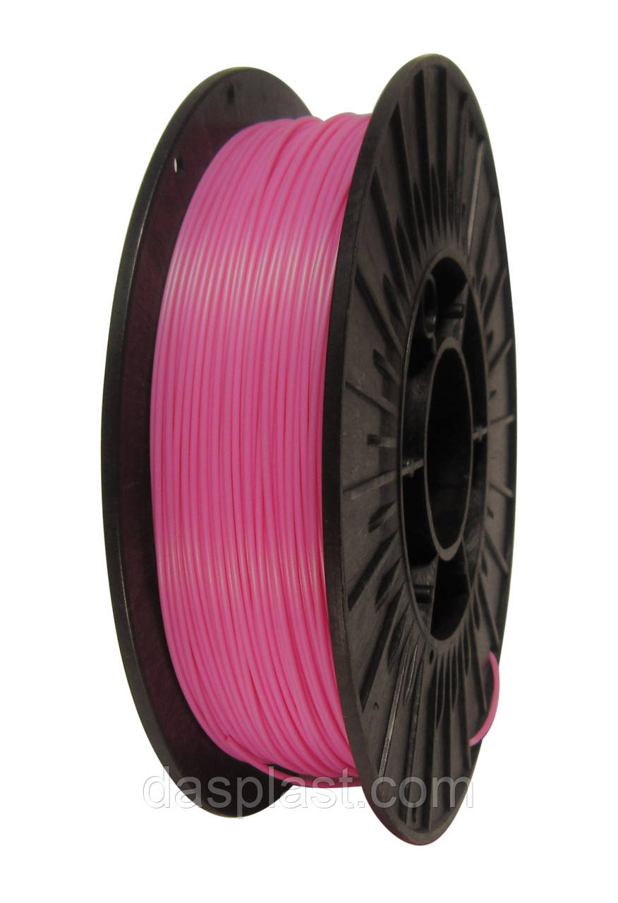ABS АБС пластик  нитка 1.75 мм для 3d принтерів та ручок, рожевий, 0,5 кг