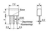 КТ315Д NPN транзистор (100мА 40В) (һ21э: 20-90) 0,15 W, фото 3