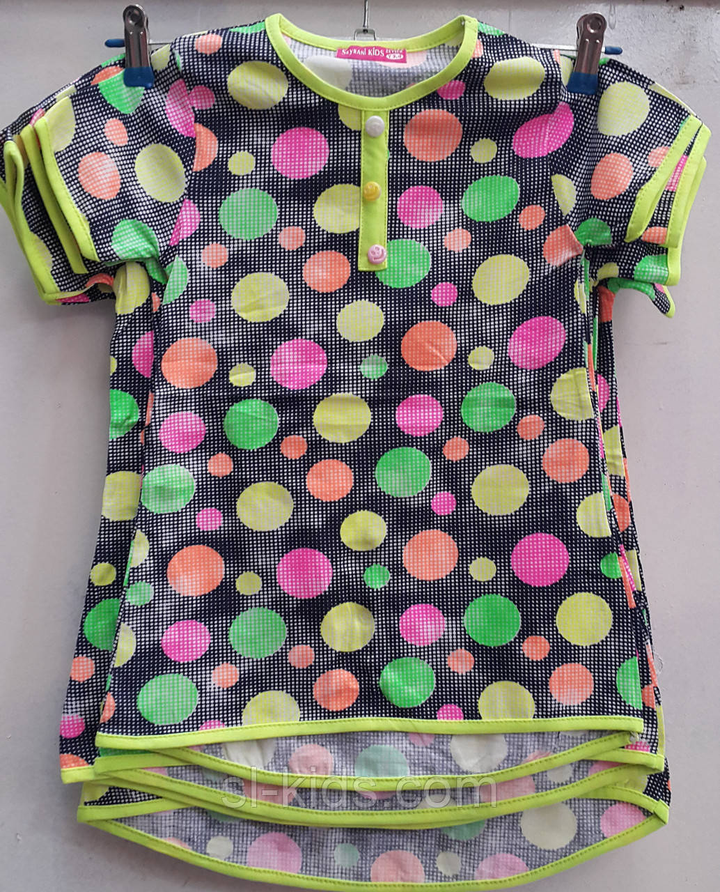 Туніка "Кульки" для дівчинки 4-8 років