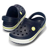 Крокси дитячі сабо Крикобенд 2.5 оригінал/Crocs Kids Crocband II.5 Clog (12837), Темно-сині 24, фото 3
