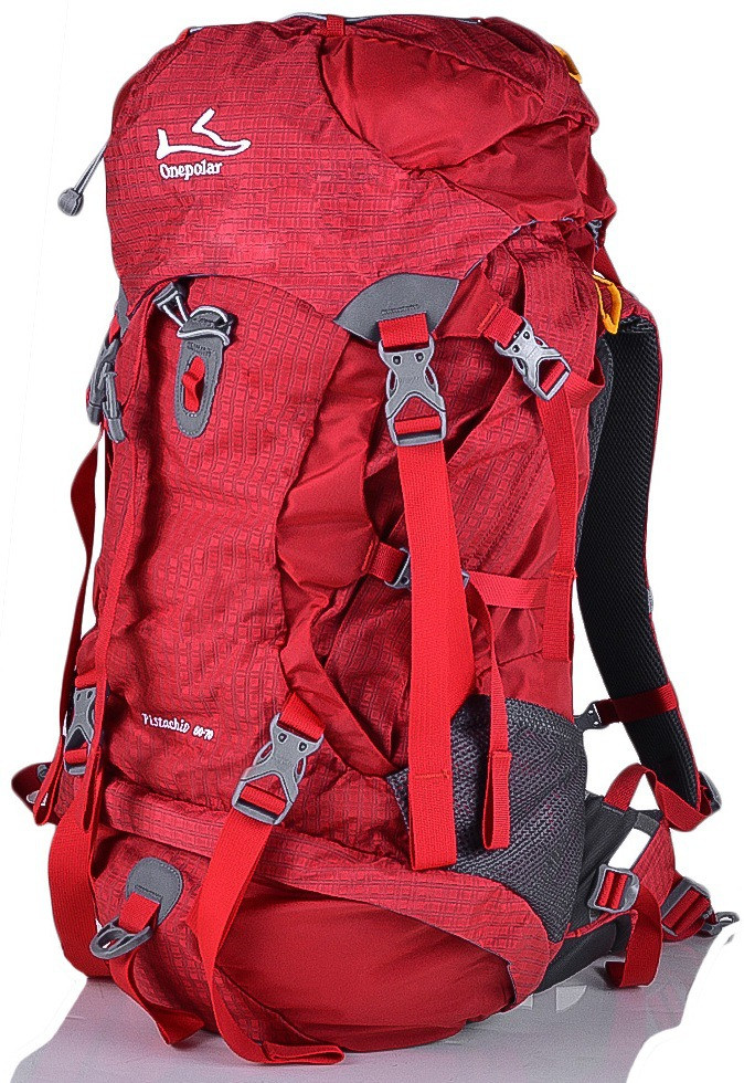 Туристичний рюкзак 60-70 л Onepolar Pistachio 1632 Червоний