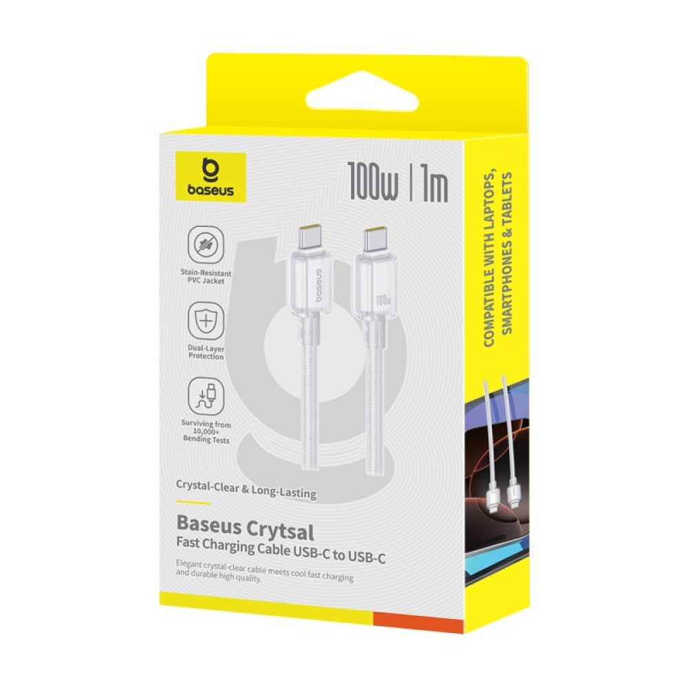Data Cable Baseus Crystal Type-C to Type-C (P ), фото 1