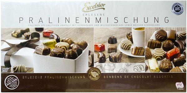 Цукерки в коробці Excelsior Pralinenmischung, шоколадні асорті 400 г.