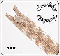 Молния потайная YKK 20 см бежевого цвета №573