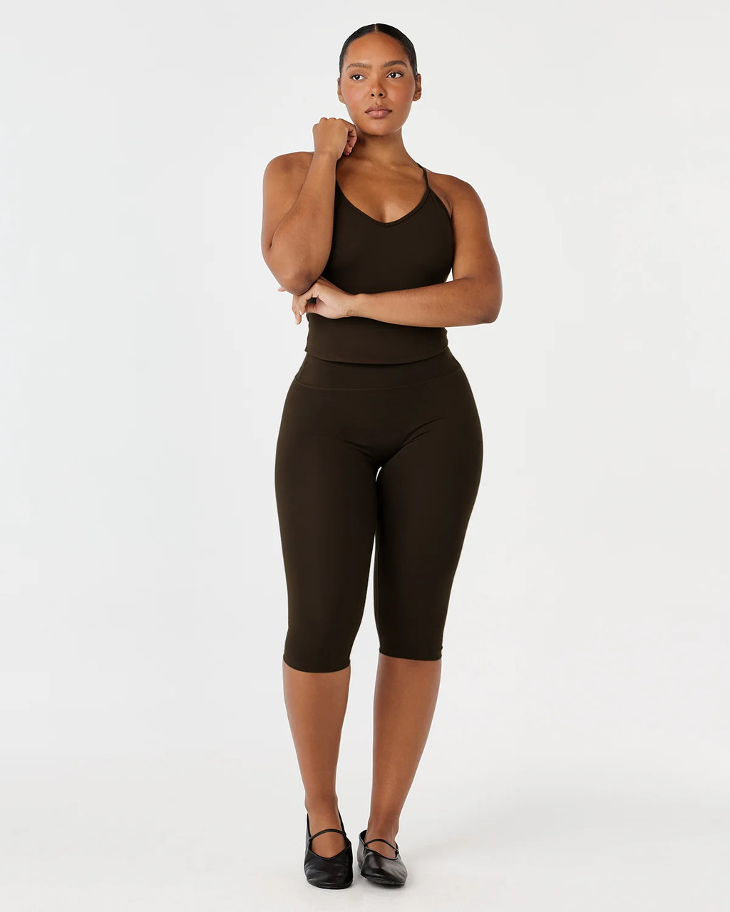 Капри CSB Form Invisible Scrunch Capri Leggings размер M оттенок Dark Chocolate, фото 1
