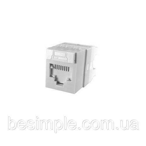 Модуль Data Gate+ Molex PN KSJ-00018-02 1xRJ45 WE8W UTP 568A/B PowerCat 6 білий, фото 1
