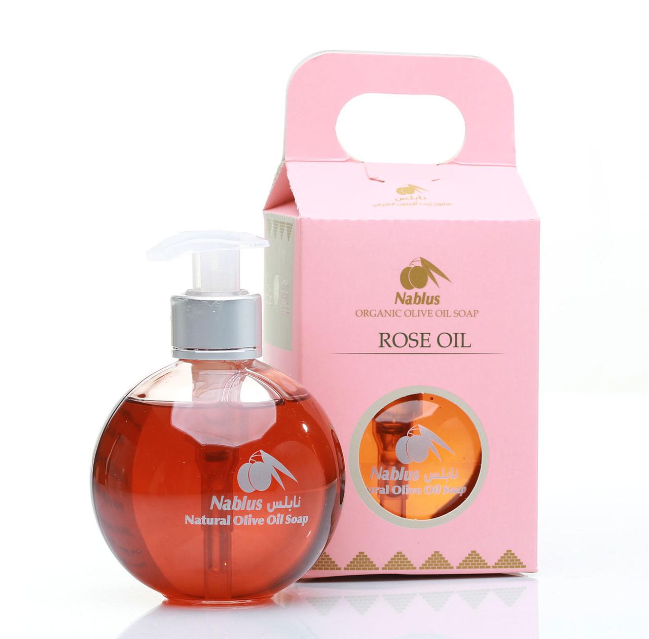 Органічний оливковий шампунь Rose Oil — Троянда, Nablus, 250ml., Палестина