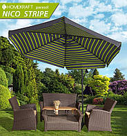 Садова складана парасолька Nico Stripe