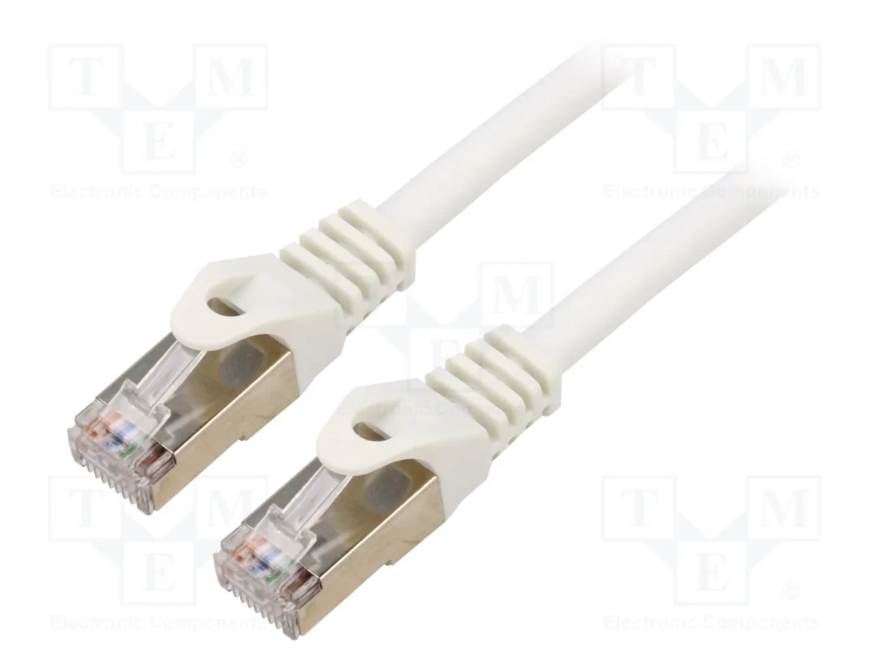 Патч-корд GEMBIRD Cat 6a S/FTP, 3 м, белый, набор 10 шт (PP6A-LSZHCU-W-3M), фото 1