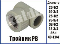 Трійник різьба внутрішня Kalde ТРВ ∅ 32х3/4"