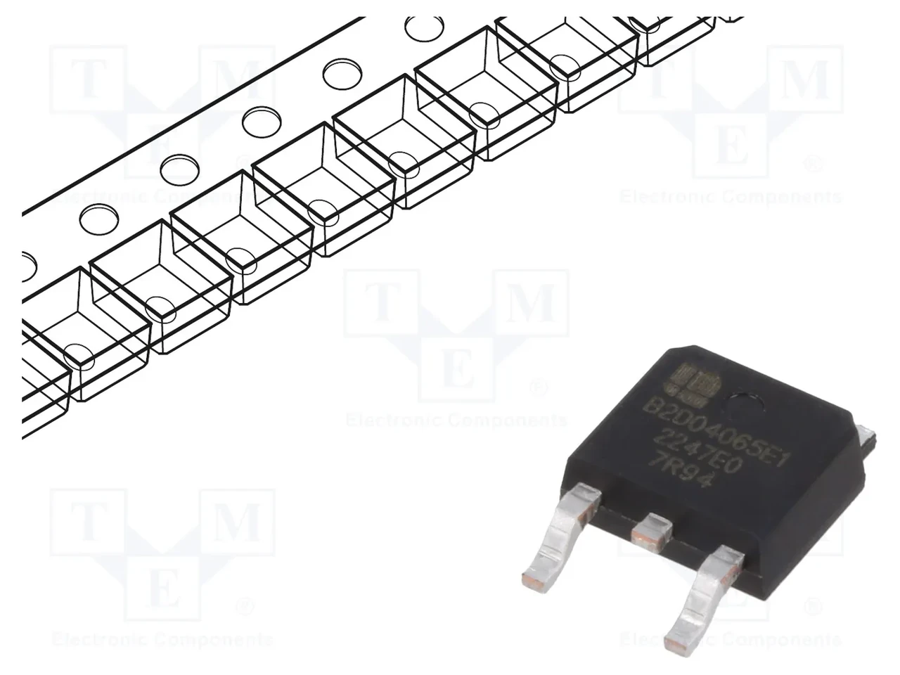Діод Шотткі BASiC SEMICONDUCTOR B2D04065E1, SiC, 650 В, 4 А, TO252-2 (комплект 30 шт.), фото 1