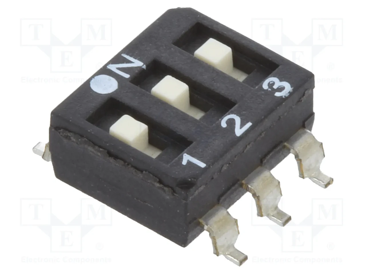 Перемикач DIP ECE ESD103LTZ, 3 секції, SMT, 24V DC — набір 30 шт., фото 1