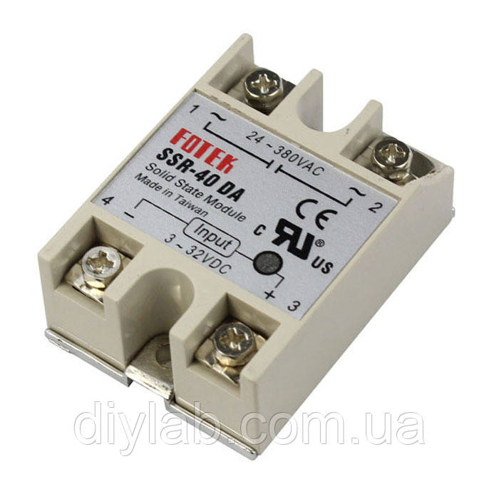 Твердотільне реле SSR-40DA (220В 40А), фото 1