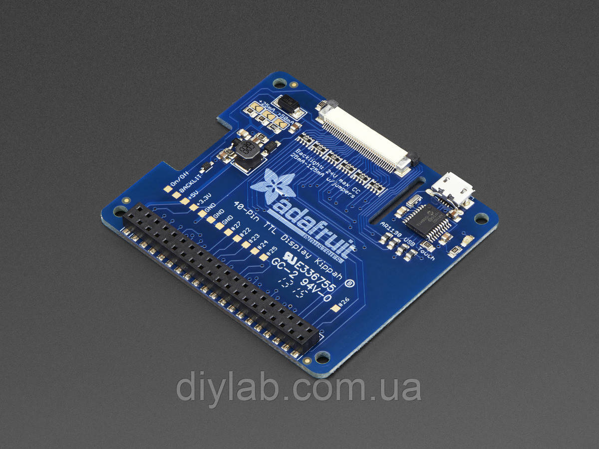 Adafruit DPI TFT Kippah for Raspberry Pi with Touch Support - фото 3 - id-p529184966