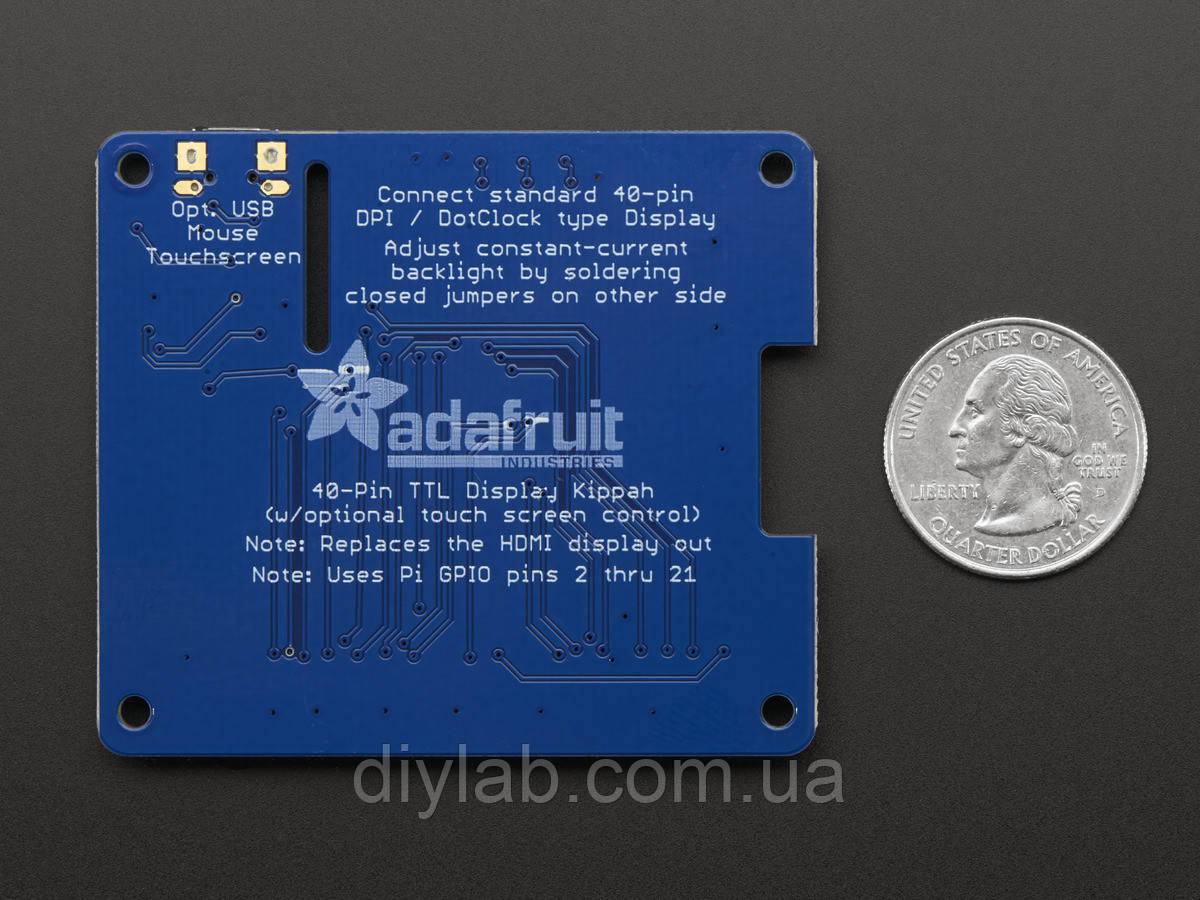 Adafruit DPI TFT Kippah for Raspberry Pi with Touch Support - фото 8 - id-p529184966