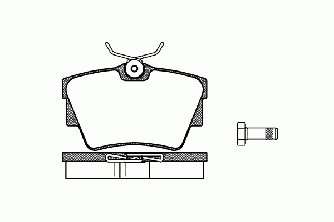 Гальмівні колодки задні на Renault Trafic 2001-> — TEXTAR (Німеччина) - 23980 17,0 1 4