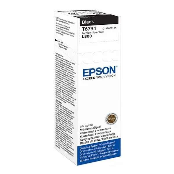 Чорнило для принтера Epson L800/L810/L850/L1800 70мл Black, фото 1