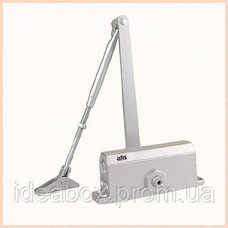 Дверной доводчик ATIS DC-602 OH Silver с фиксацией открыто, 6B527X490