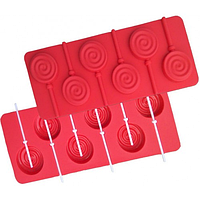 Форма для льодяників на паличці Спіралі