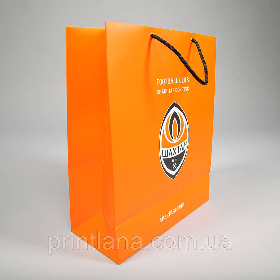 Бумажный пакет с логотипом из мелованной бумаги 450х350х120 - фото 1 - id-p520462577