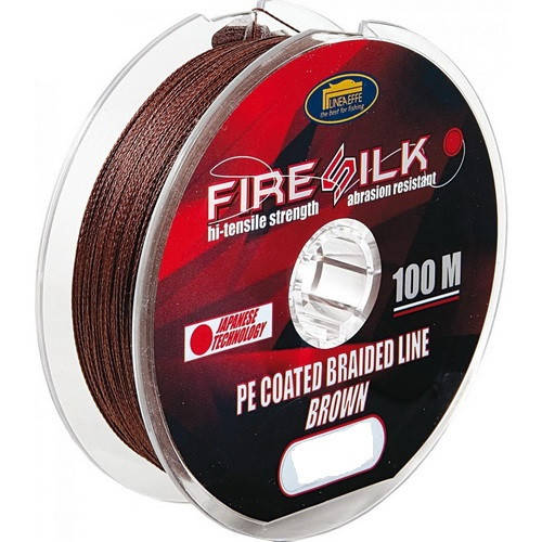 

Шнур Lineaffe Fire Silk 0.14mm 100m Brown, Коричневый
