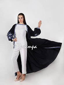 Плаття в східному стилі з вишивкою лляне "Арабіка" (комплект), бохо, етно
