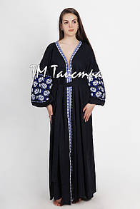 Плаття в східному стилі з вишивкою лляне "Арабіка", бохо, етно