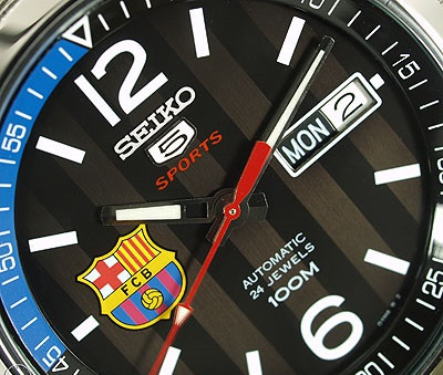 Часы Seiko 5 Sports SRP301K1 Automatic 4R36 FC Barcelona - фото 6 - id-p529417660