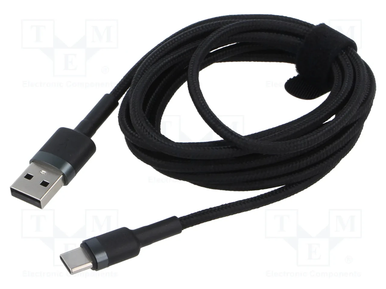 Кабель USB Baseus CATKLF-CG1, USB-A/USB-C, 2 м, черный (набор 10 шт.), фото 1