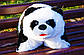 Подушка-трансформер Панда 36 см Подушка у вигляді тварин Подушка-складушка Подушка панда Декоративна подушка, фото 5