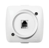 Розетка біла цифрова телефонна Alsu