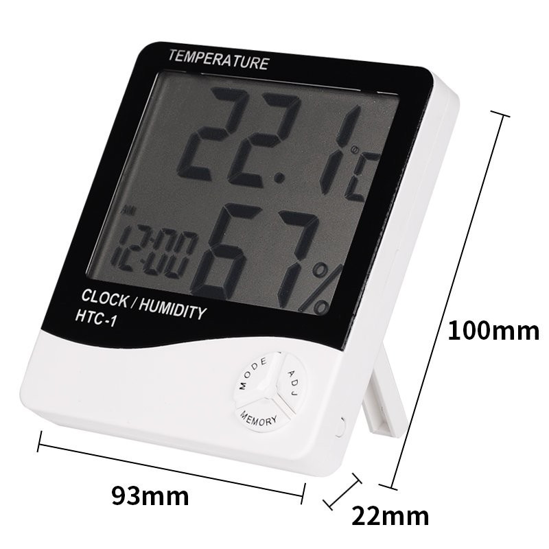 Цифровой термогигрометр с функцией будильника HTC-1 - фото 5 - id-p529478601