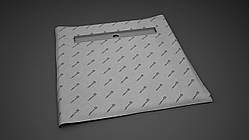 Душова плита з лінійним трапом Radaway 79x79 (для плитки від 5 до 7 мм)