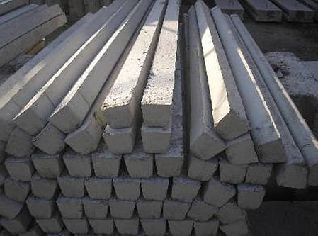 Стовпчики виноградні бетонні 85х90х3200 мм., фото 2