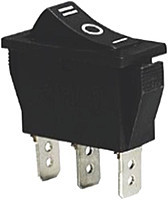 Перемикач KCD3-103 ON-OFF-ON (3pin) Чорний Daier